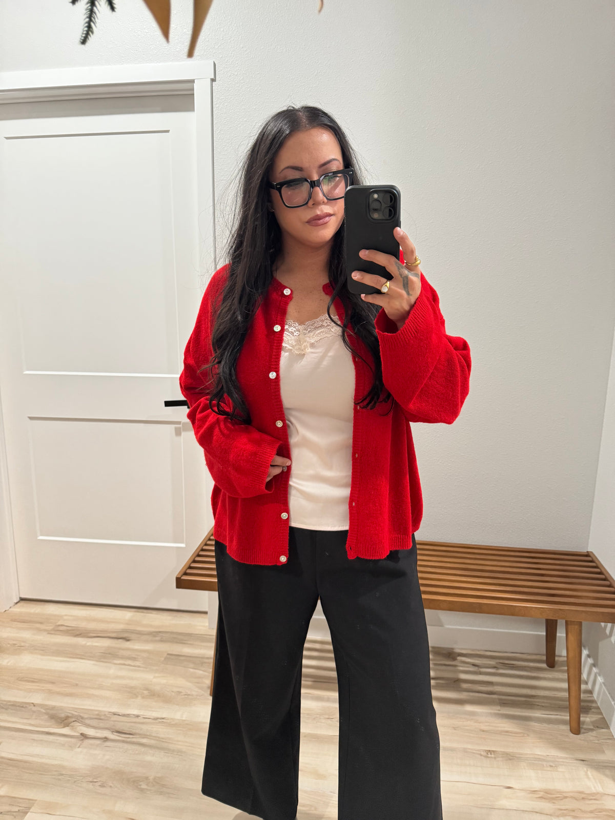 Fireside Nightcap button front oversized cardigan