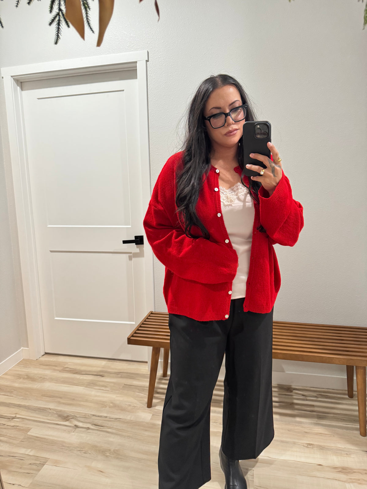 Fireside Nightcap button front oversized cardigan