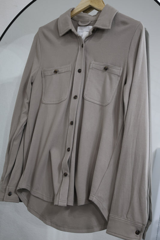 Panache Apparel Co. - Taupe Super Soft Button Up