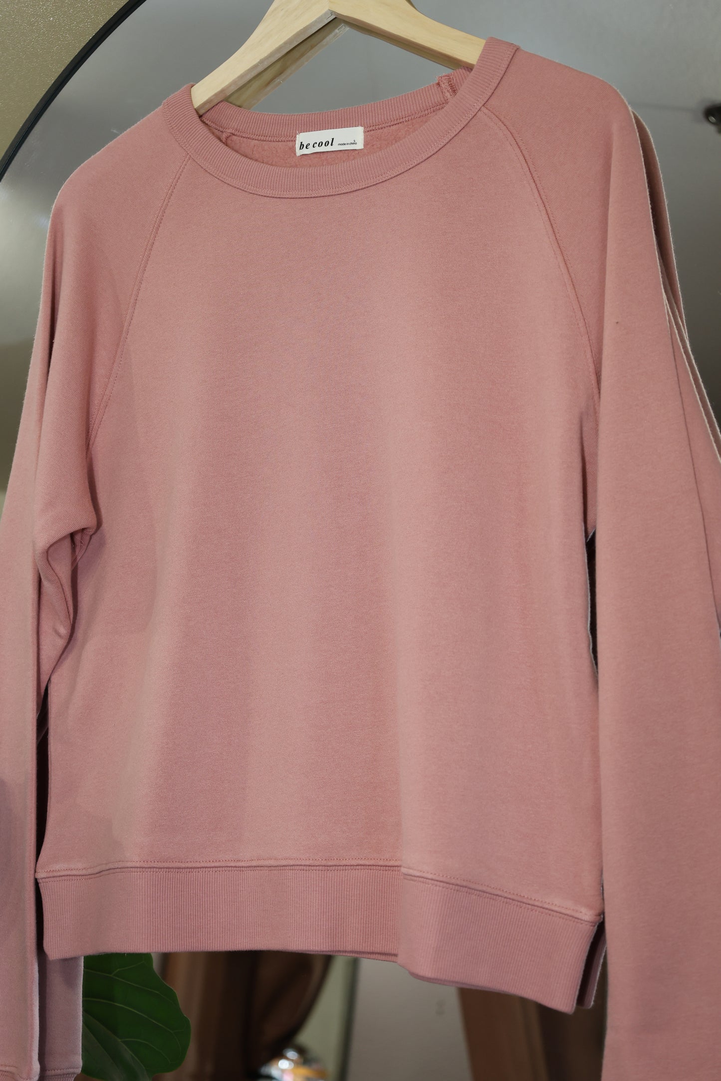 Be Cool - GARMENT-WASHED COTTON MODAL FLEECE SWEATSHIRT