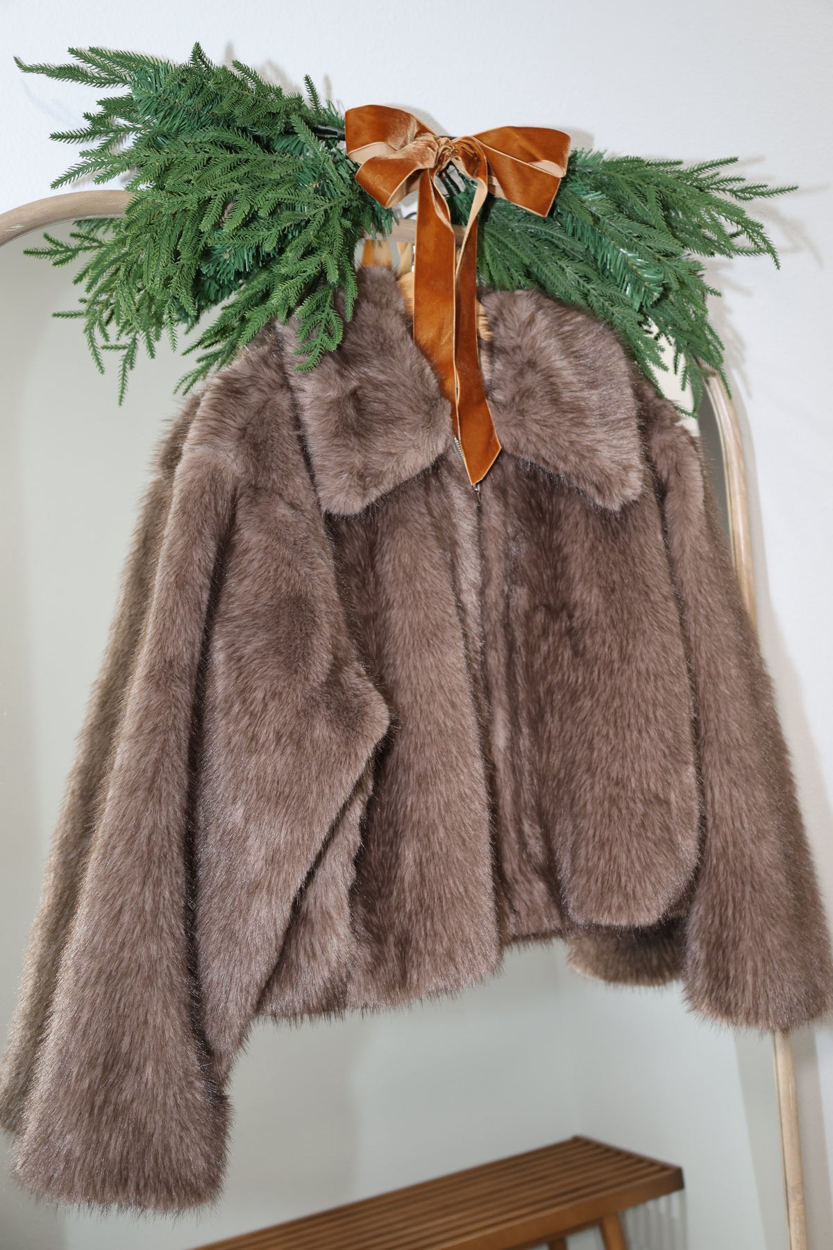 I Need You soft faux fur coat