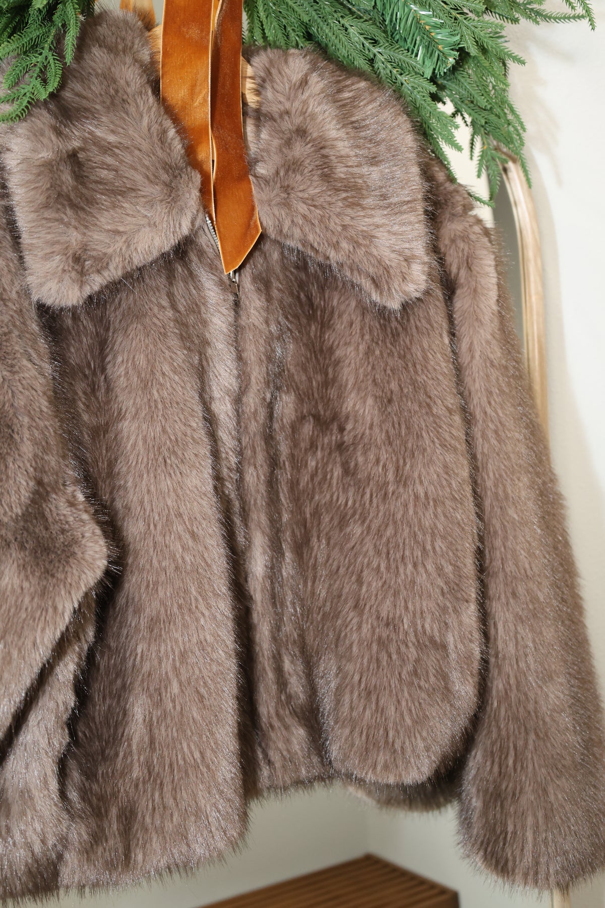 I Need You soft faux fur coat