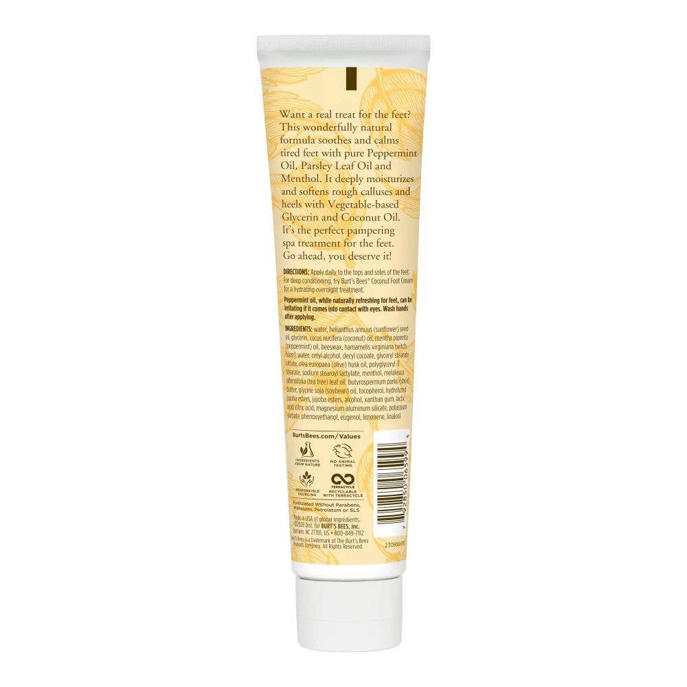 Burt's Bees - Peppermint Foot Lotion With Glycerin & Coconut Oil
