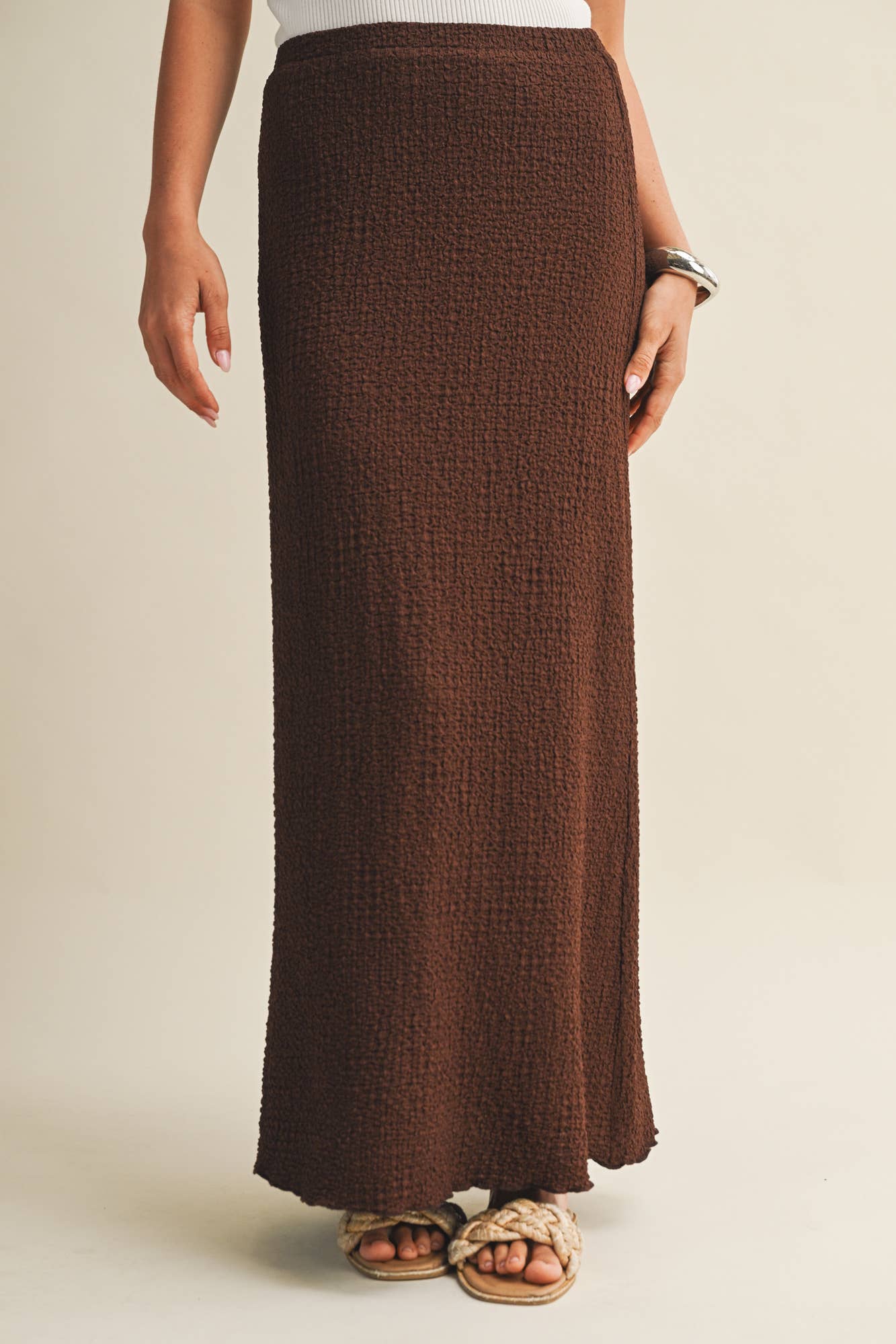 Mustard Seed - BUBBLE-TEXTURED JERSEY SKIRT