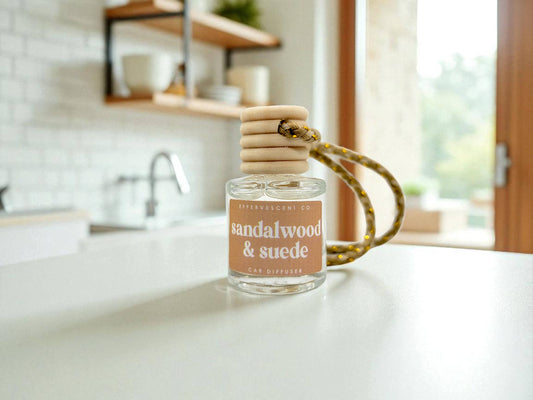 Effervescent Co. - Sandalwood & Suede | Car Diffuser