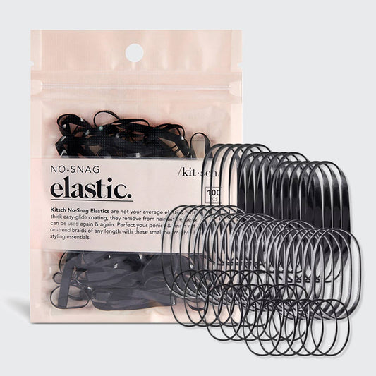 KITSCH - No-Snag Elastic 100pc - Black