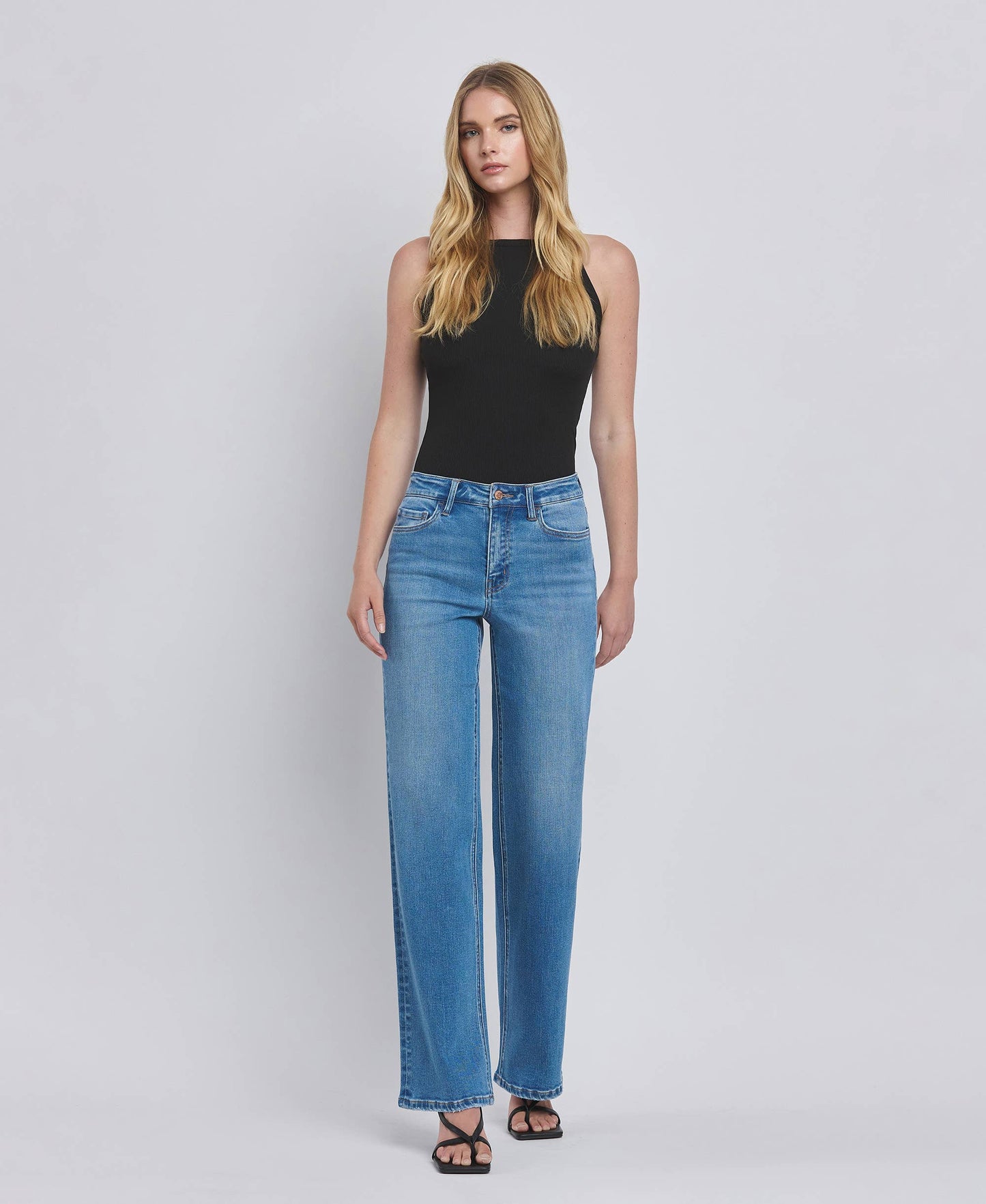 FLYING MONKEY - HIGH RISE WIDE JEANS
