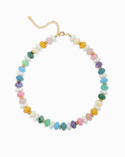 Sessori - Marble Color Pearl Beaded Necklace