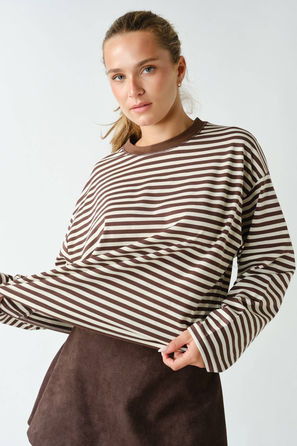 Mono B - Horizon Striped Long-Sleeve Tee