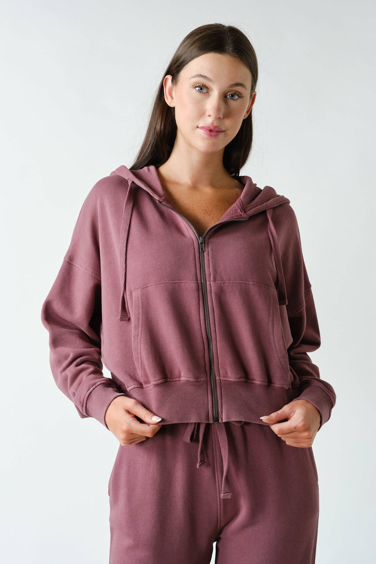Mono B - Urban Ease Mineral Wash Hoodie Jacket