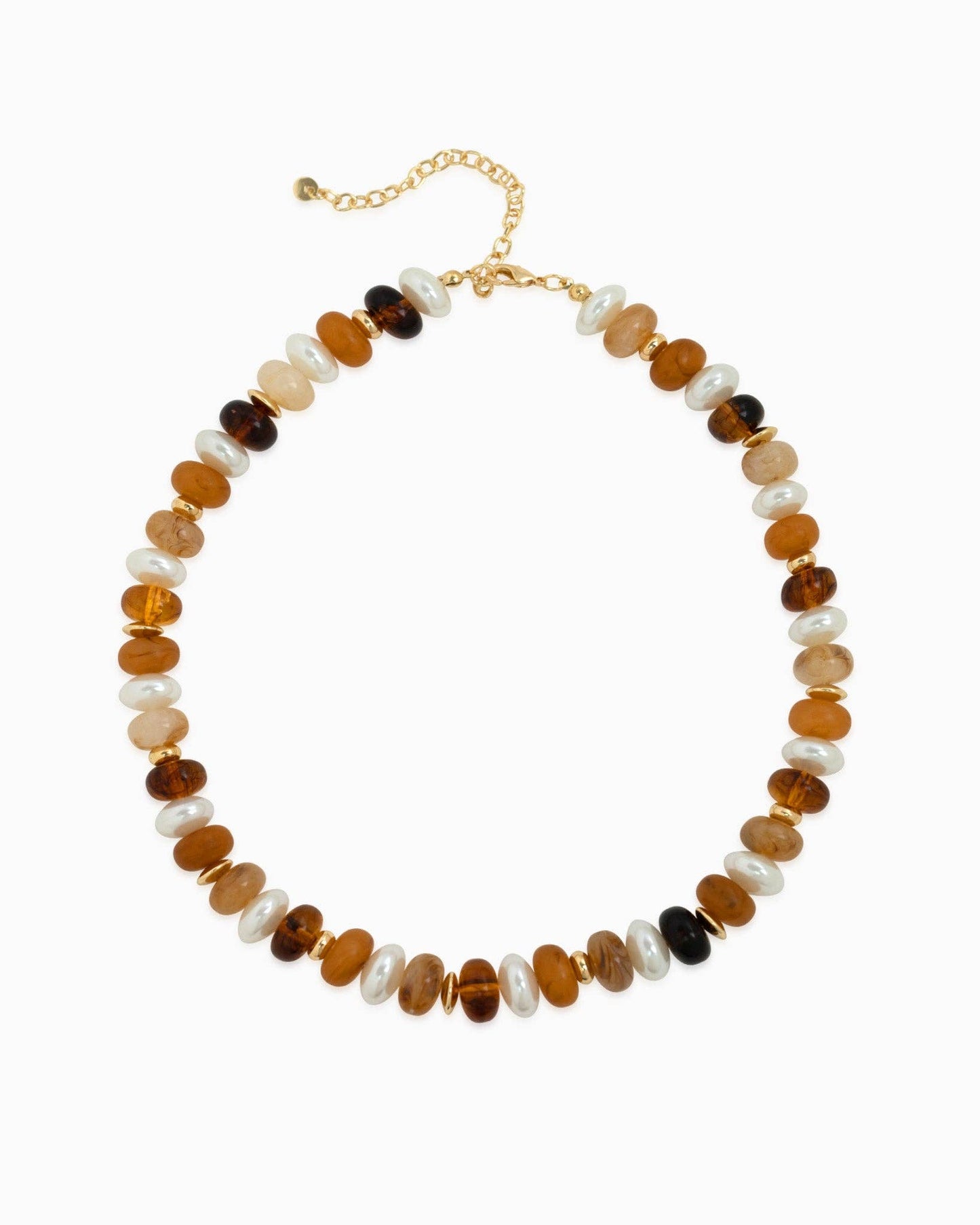 Sessori - Marble Color Pearl Beaded Necklace