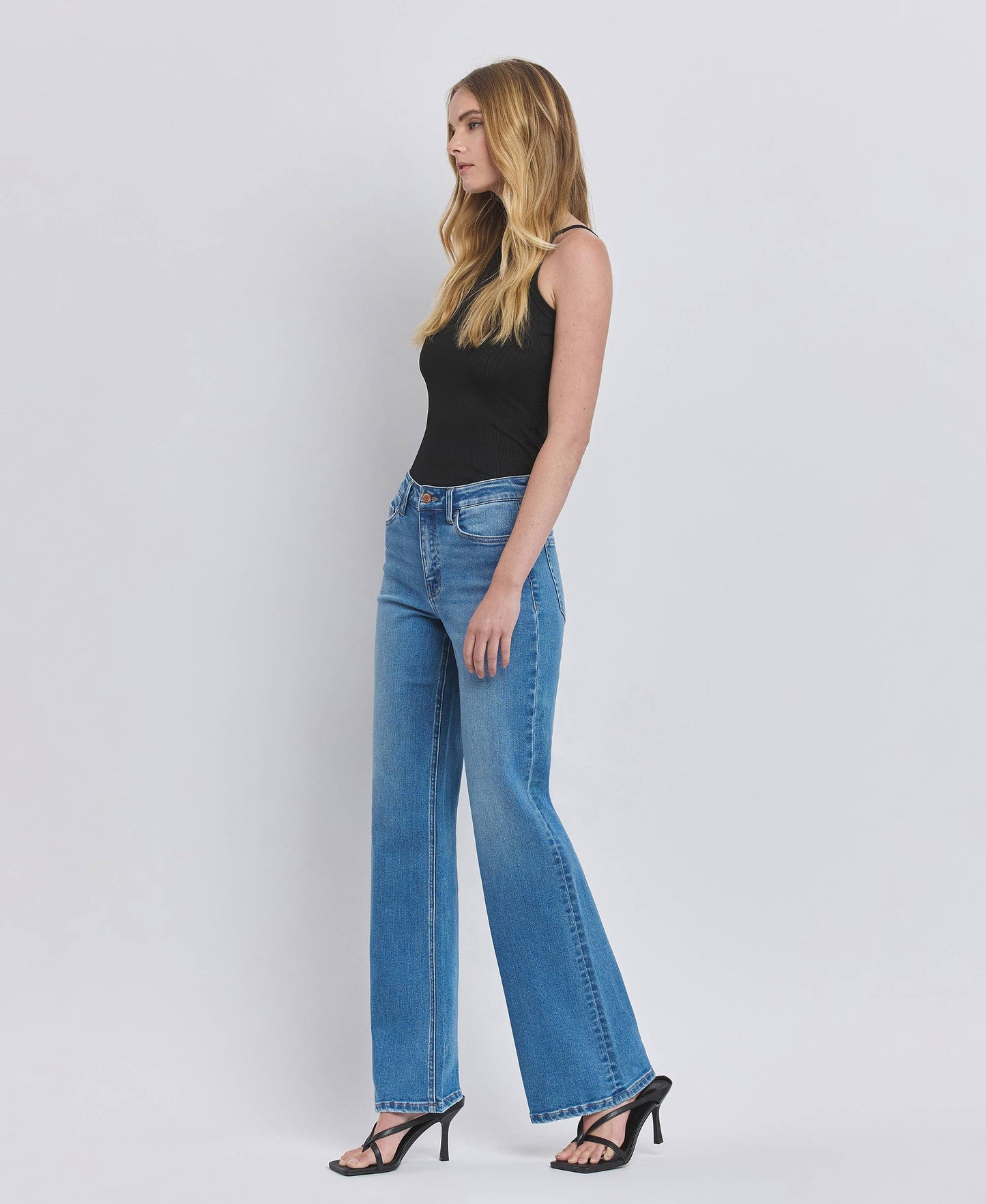 FLYING MONKEY - HIGH RISE WIDE JEANS