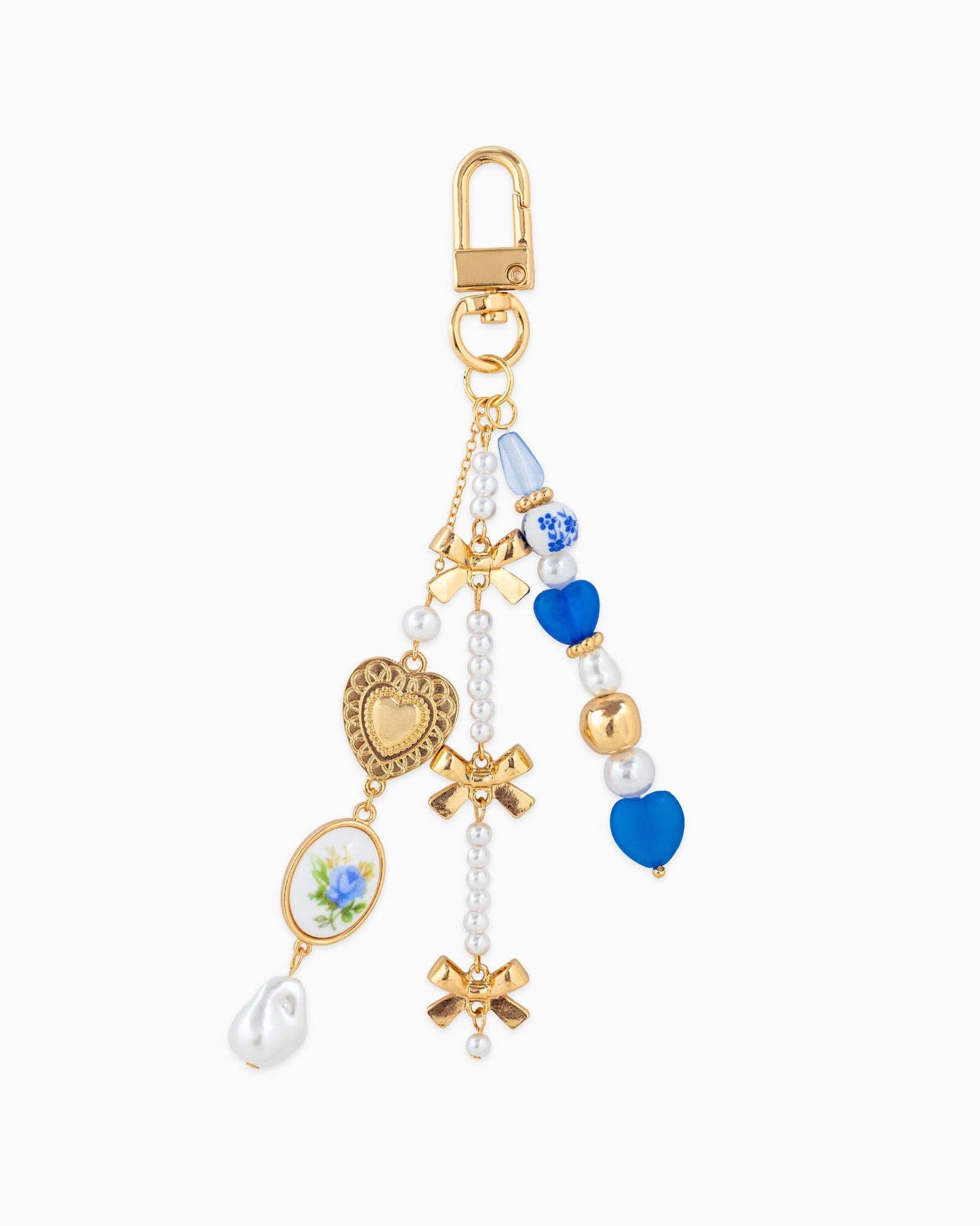 Sessori - Romantic Ceramic and Bow Charm Bag Charm