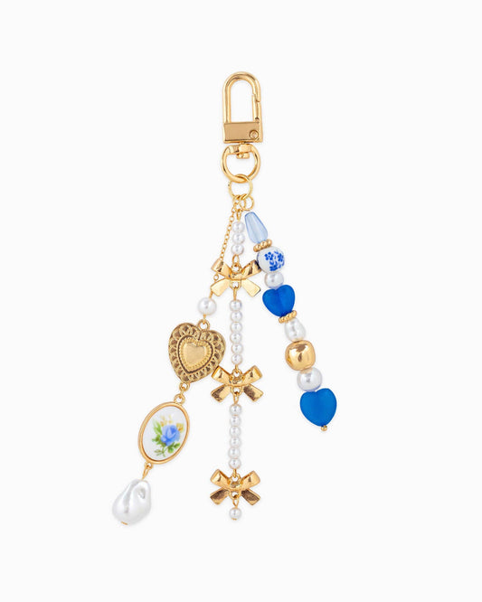 Sessori - Romantic Ceramic and Bow Charm Bag Charm