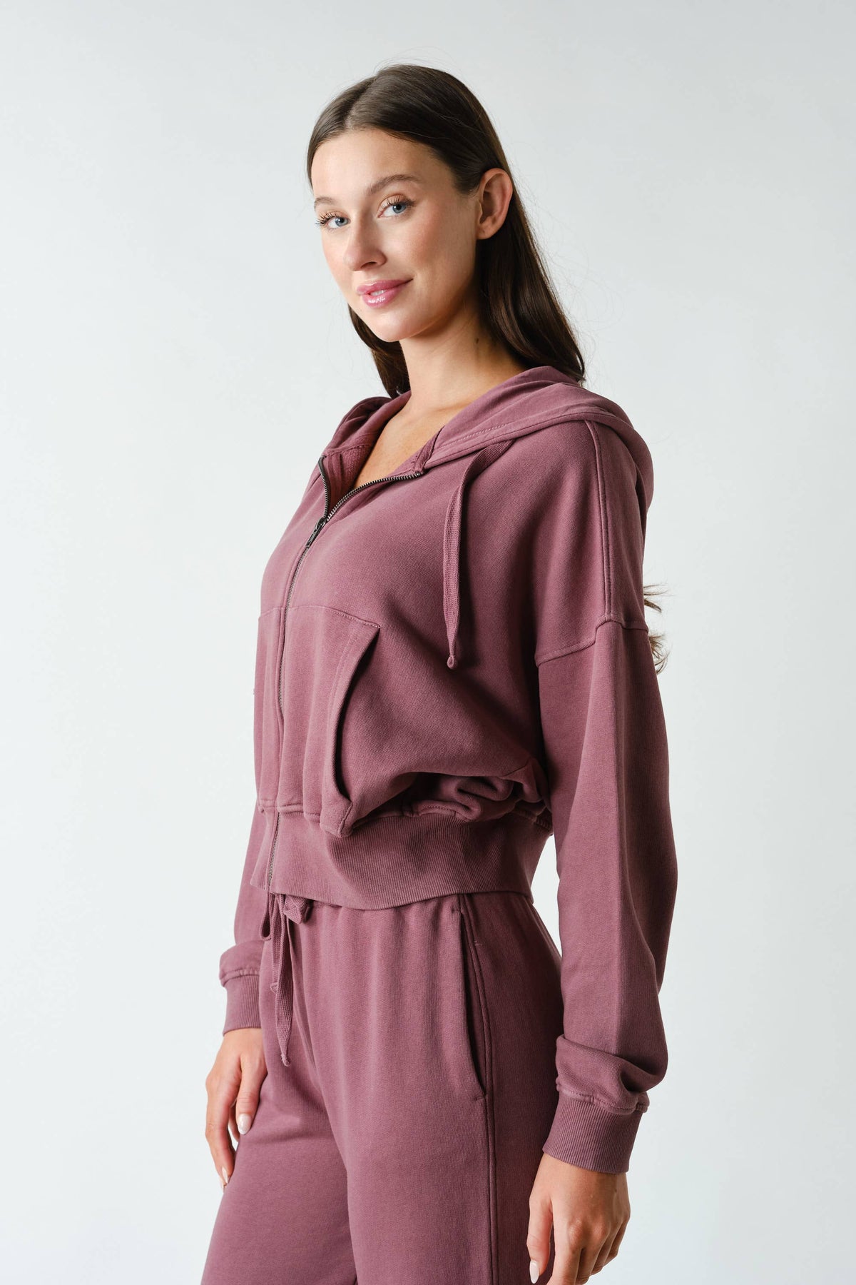 Mono B - Urban Ease Mineral Wash Hoodie Jacket