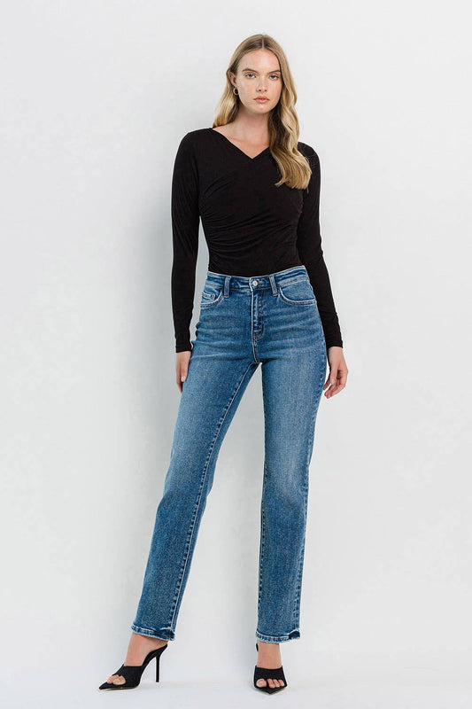 FLYING MONKEY - HIGH RISE STRAIGHT JEANS