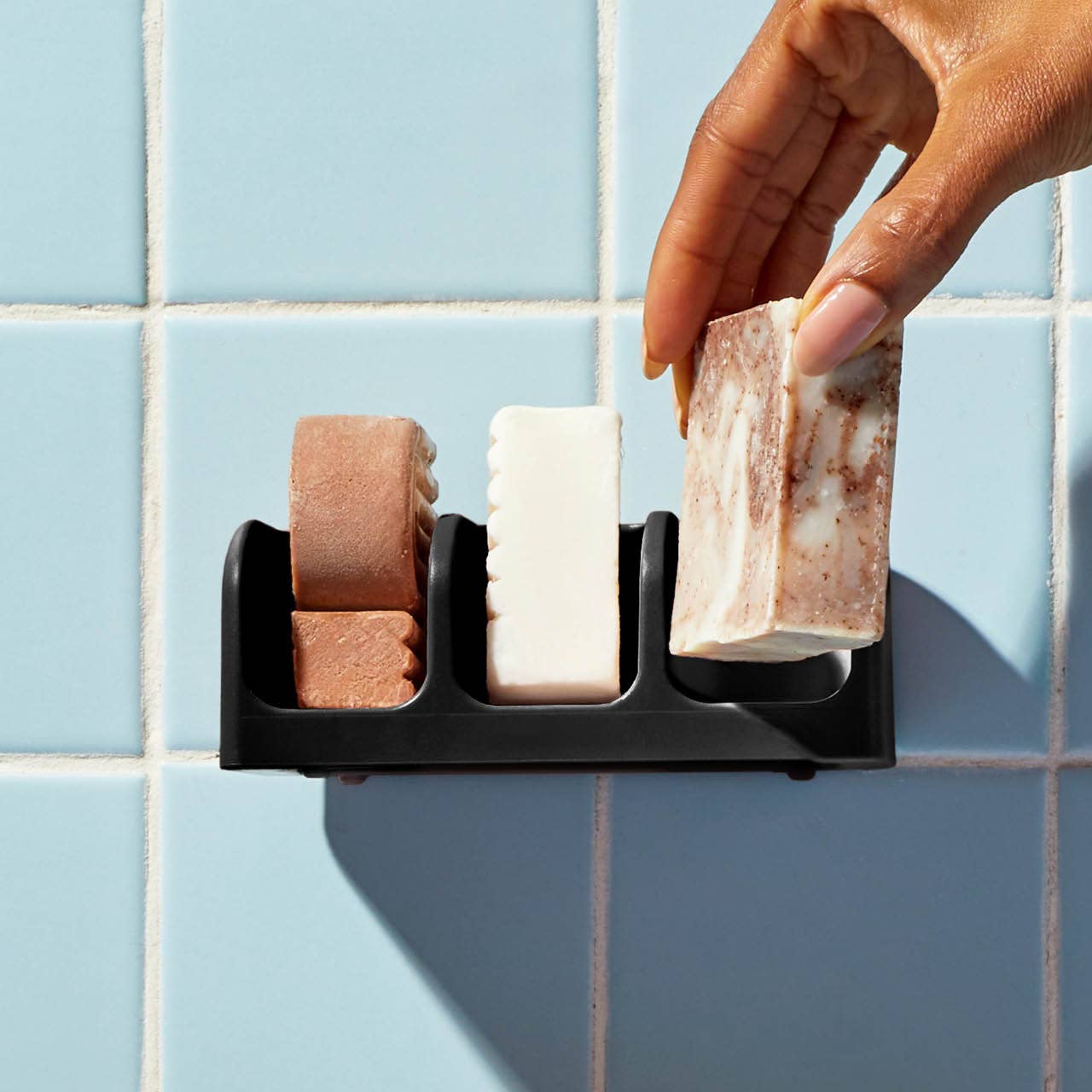 KITSCH - Self-Draining Soap Dish - Black