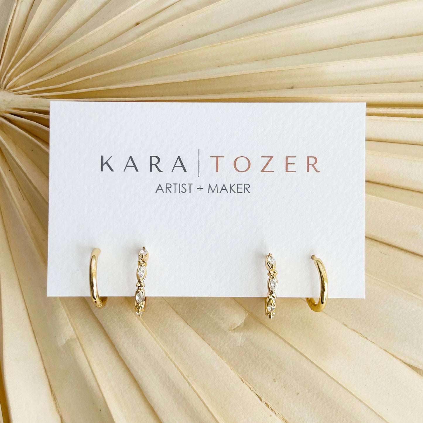 KARA | TOZER - Marquise Hoop Stacking Set #15