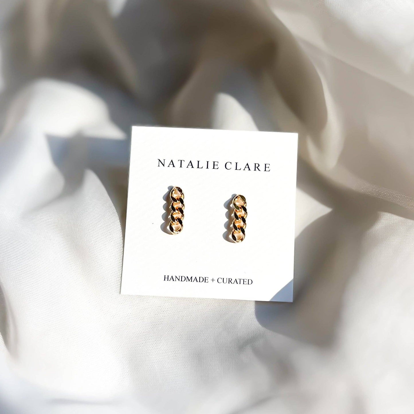 Natalie Clare Collections - Gold Chain Studs