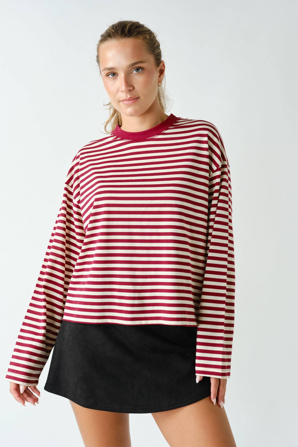 Mono B - Horizon Striped Long-Sleeve Tee