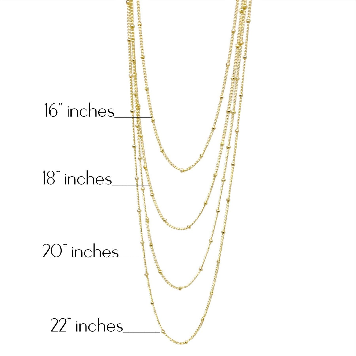 GoldFi - 18k Gold Filled 1mm Satellite Chain 18"
