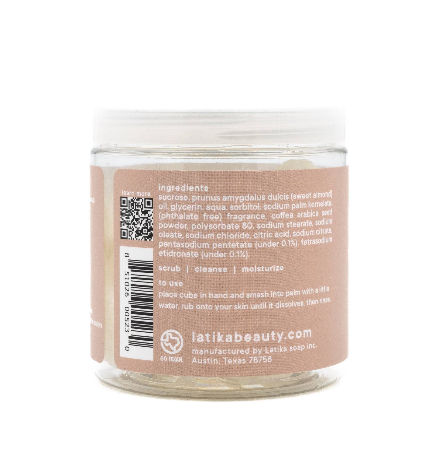 Latika Beauty - Sugar Scrub Cubes - Morning Coffee 🤎