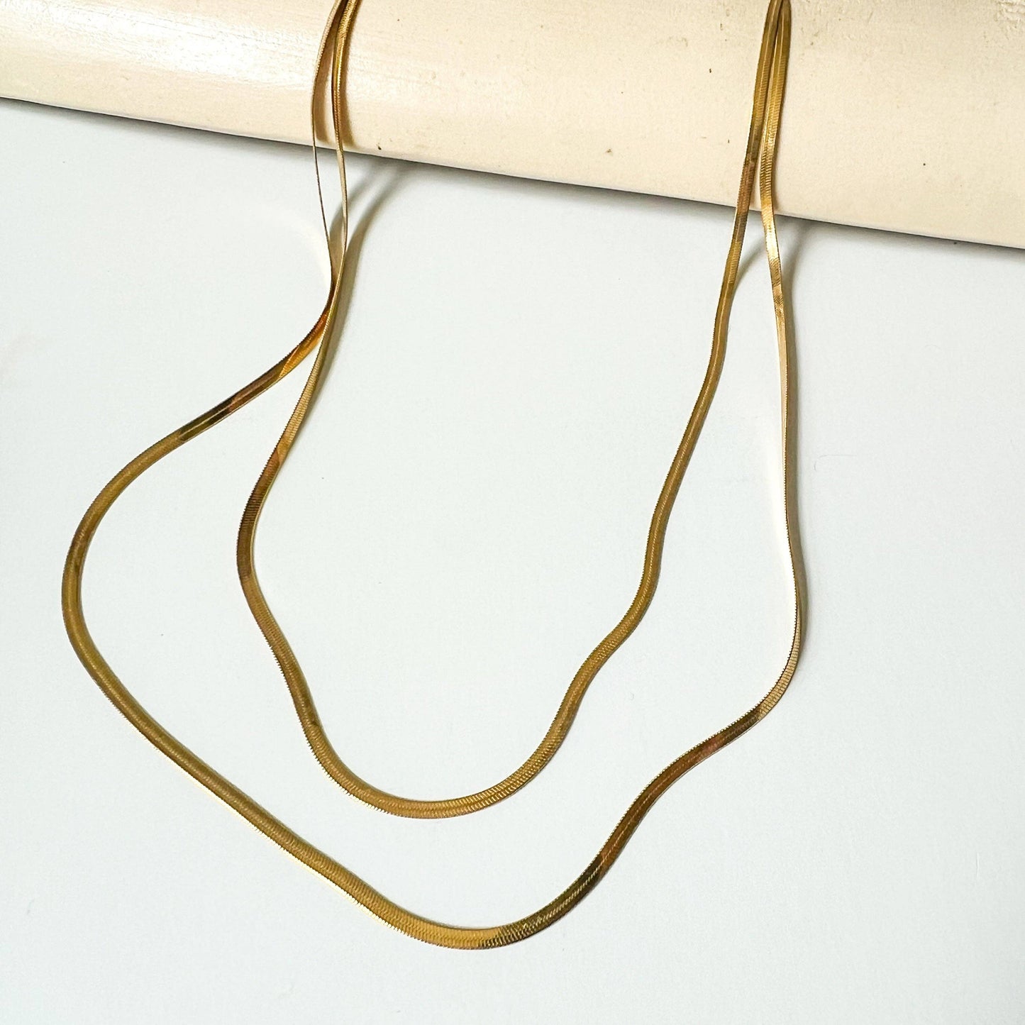 Natalie Clare Collections - Layered Snake Chain Necklace