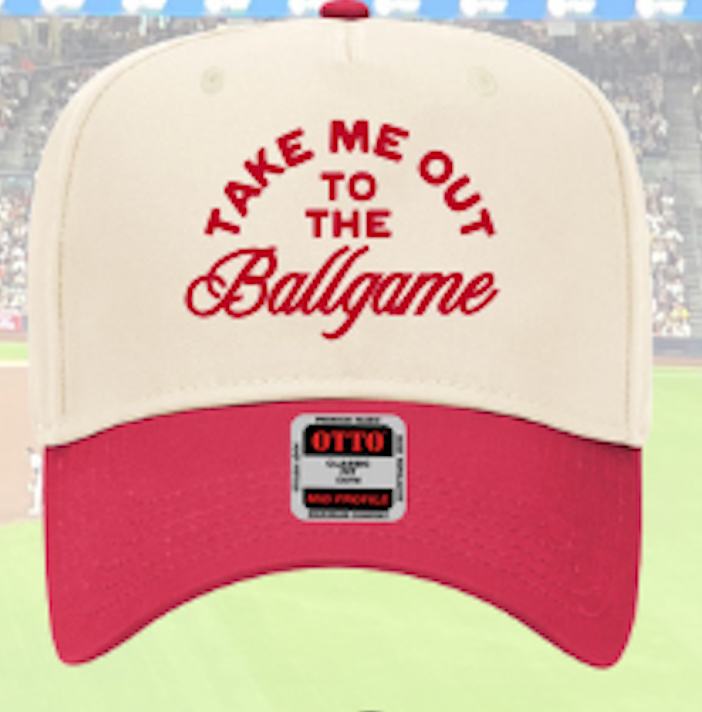 Ruby Moon - Take Me Out To The Ballgame-Baseball Game Hat