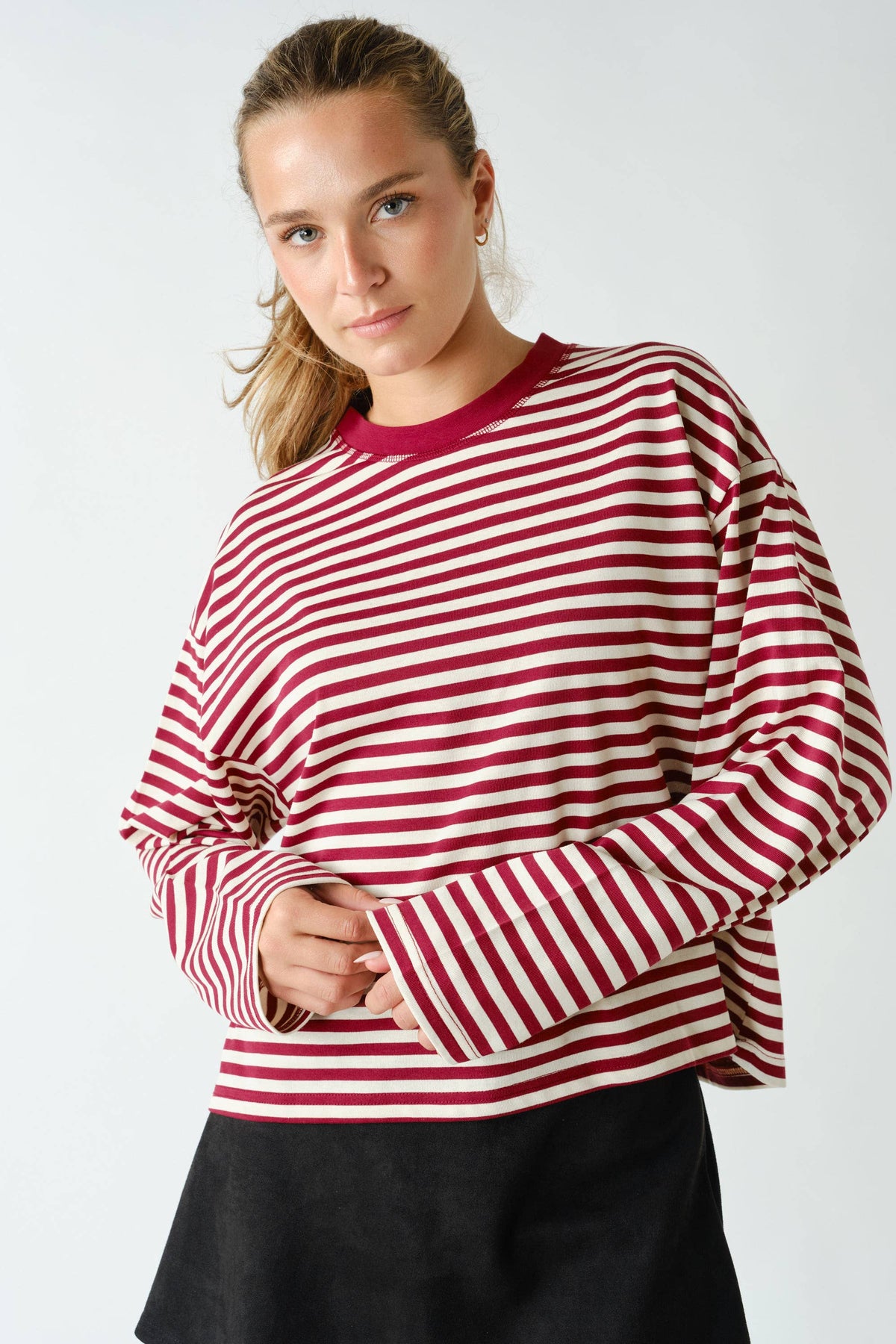 Mono B - Horizon Striped Long-Sleeve Tee