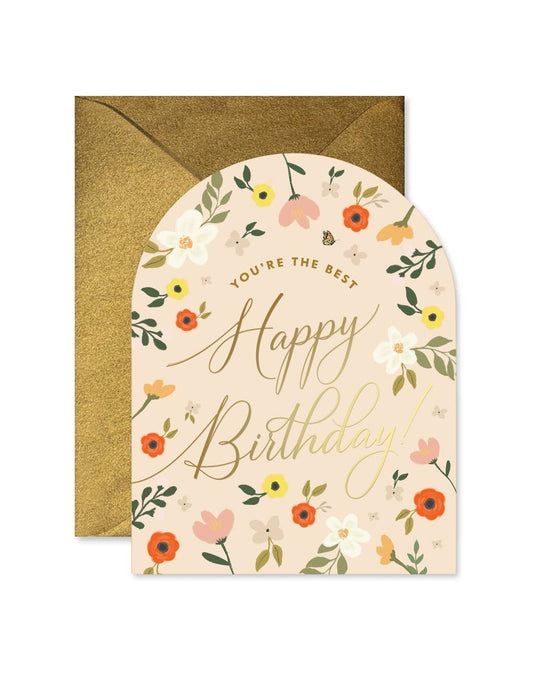 Ginger P. Designs - You're The Best Birthday Arch Greeting Card