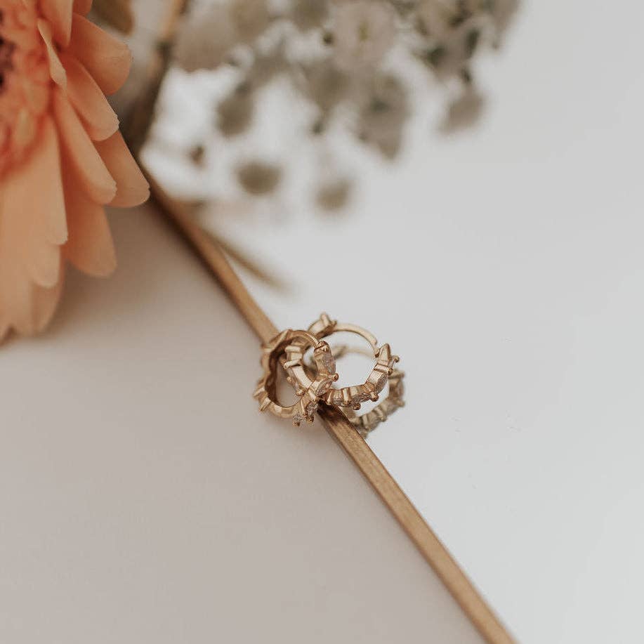 Mauve Jewelry Co. - Iris Diamond Hoops