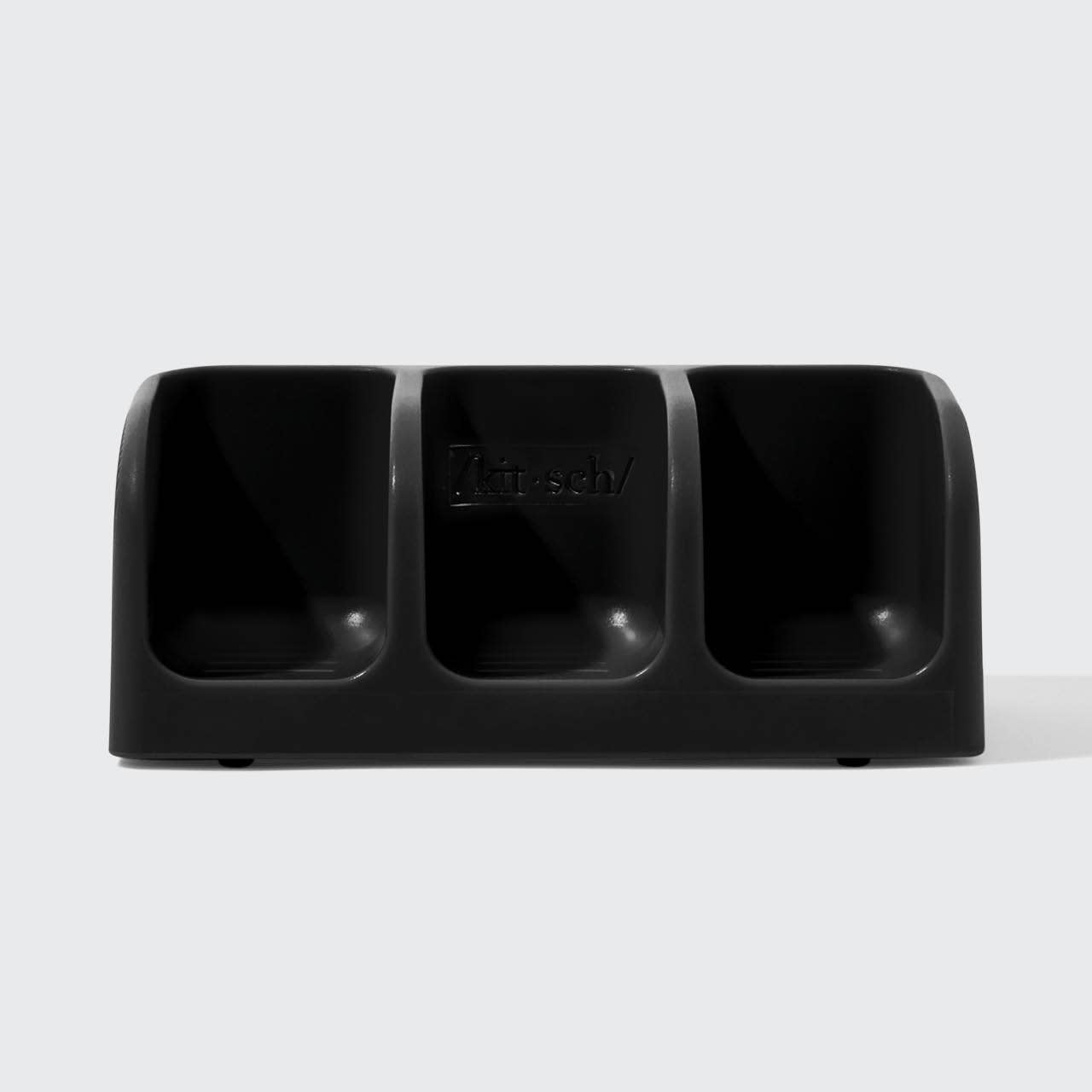 KITSCH - Self-Draining Soap Dish - Black