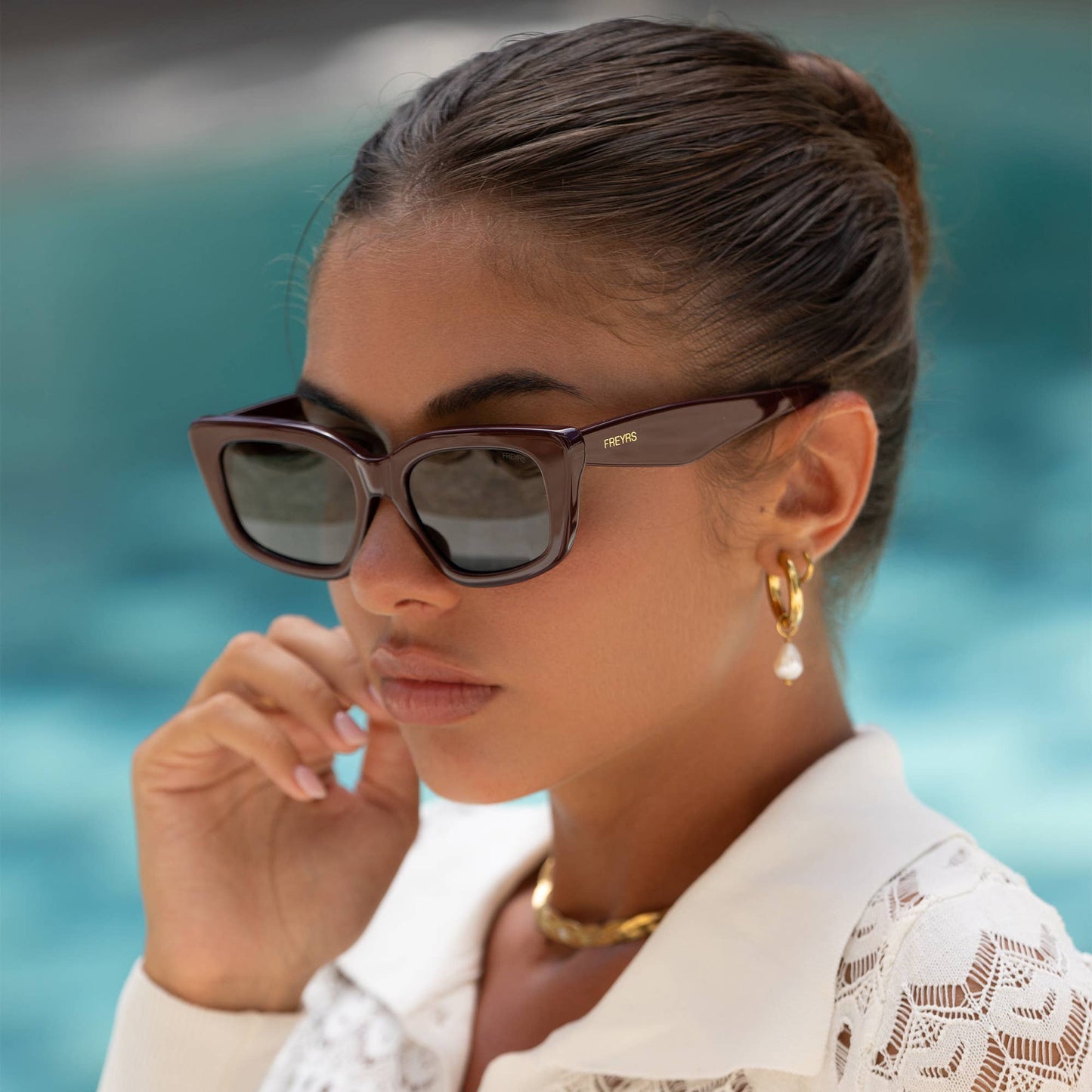 FREYRS Eyewear - Beatrix Acetate Womens Cat Eye Sunglasses