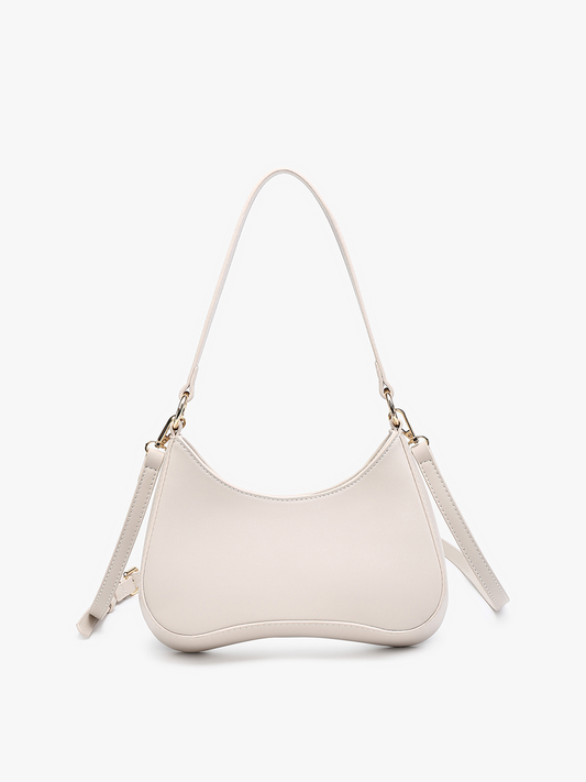 Jen & Co. - Manila Structured Shoulder Bag w/ Zip Closure