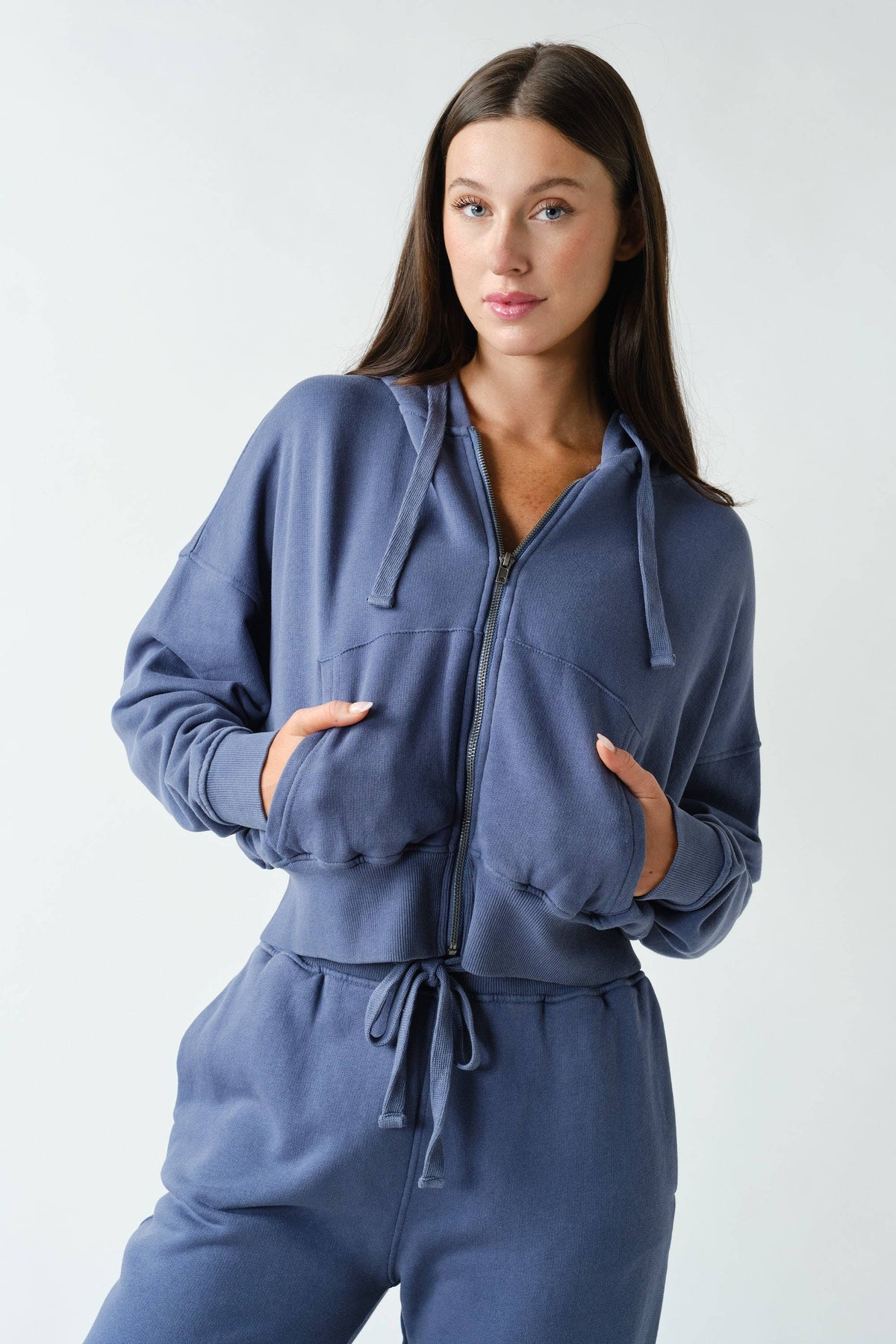 Mono B - Urban Ease Mineral Wash Hoodie Jacket