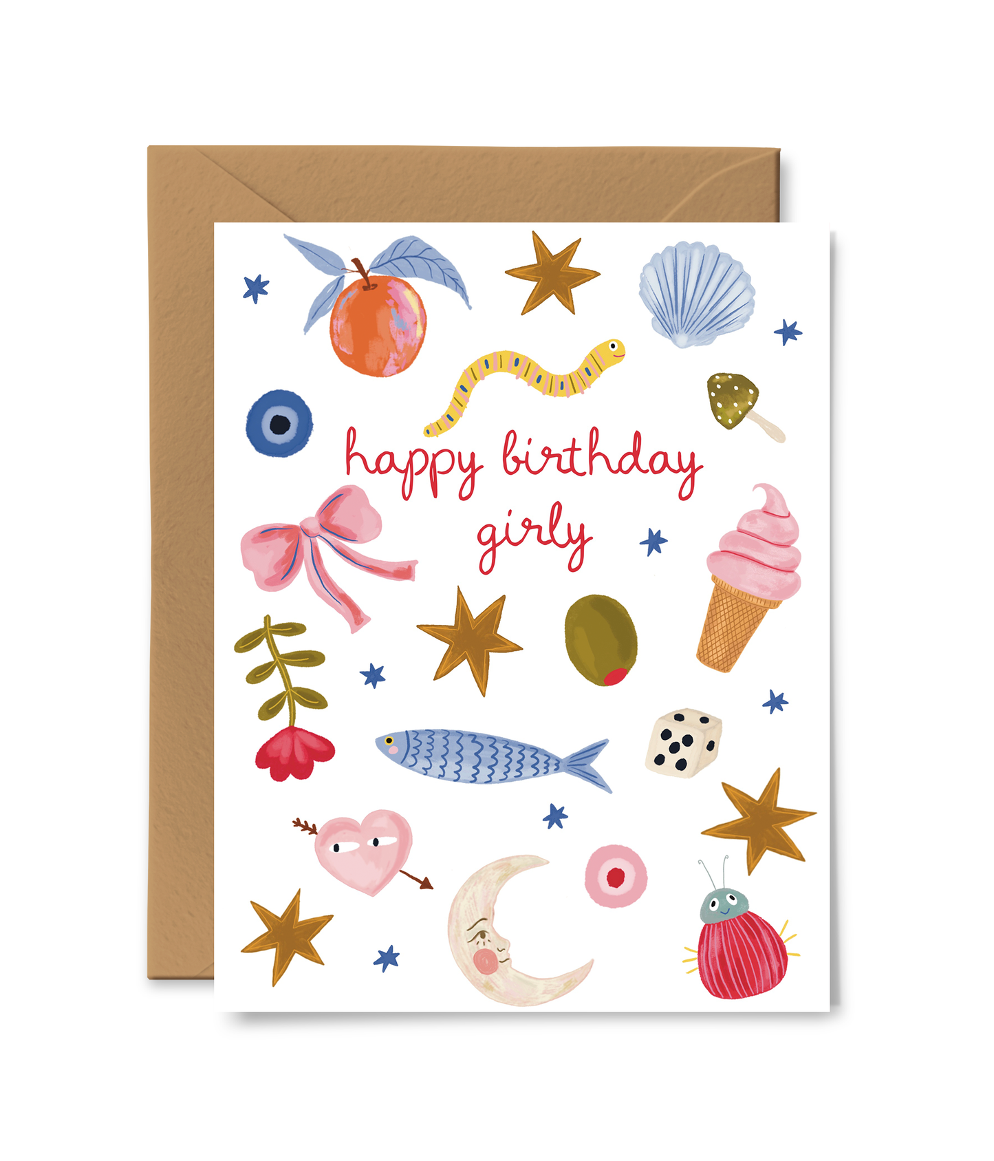 Pink Pigeon Studio - Happy Birthday Girly Card