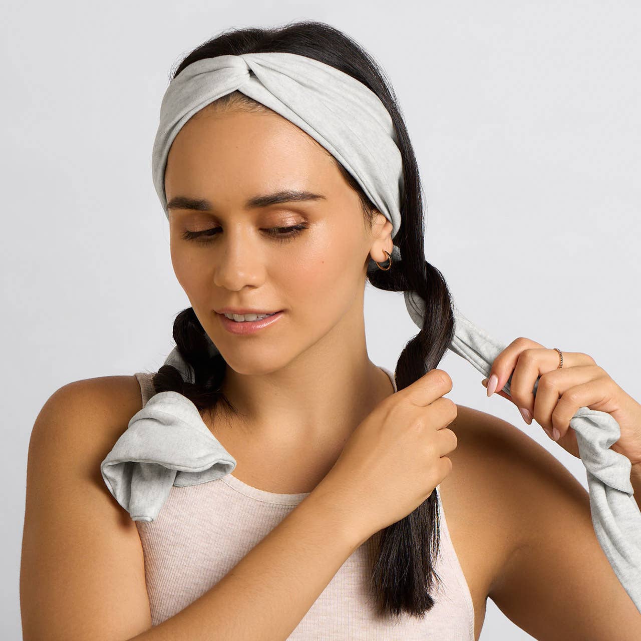 KITSCH - Set & Flow Heatless Curling Headband - Heather Gray