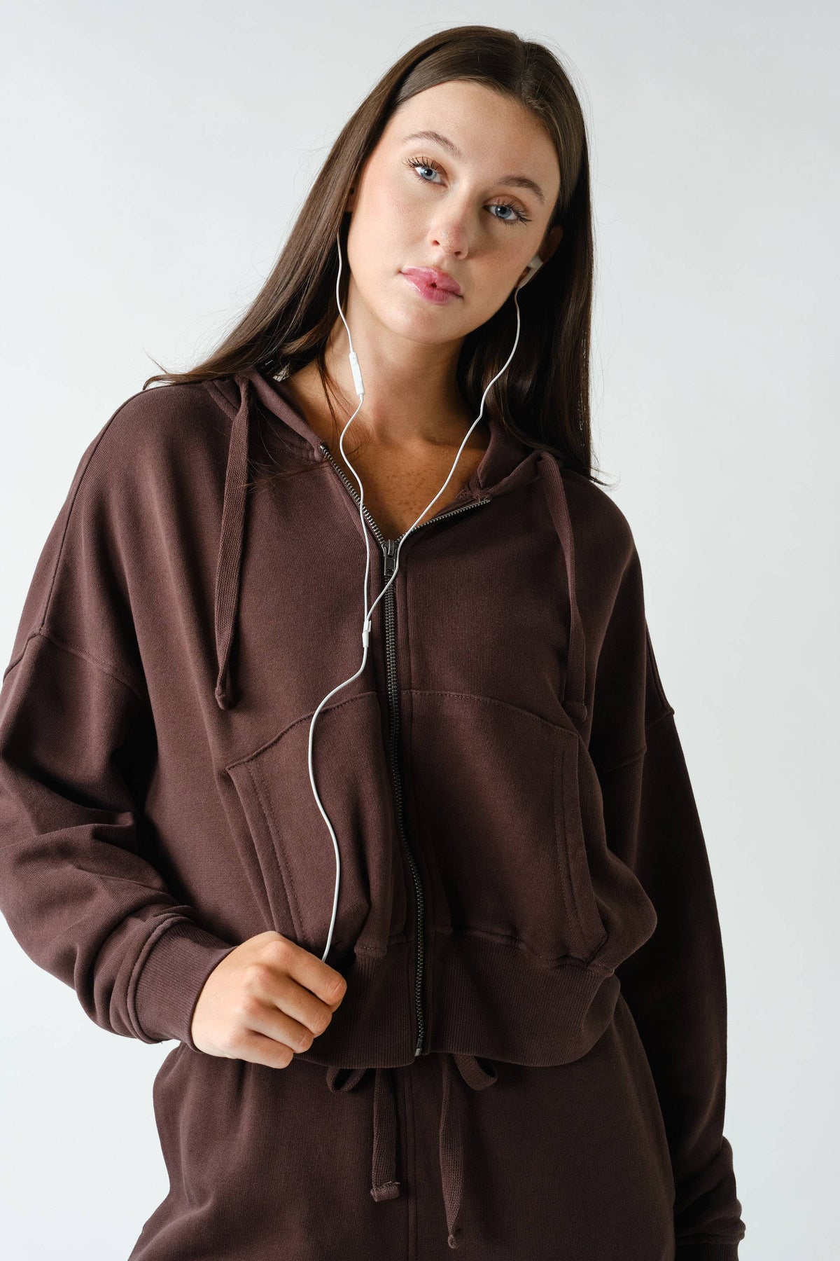 Mono B - Urban Ease Mineral Wash Hoodie Jacket