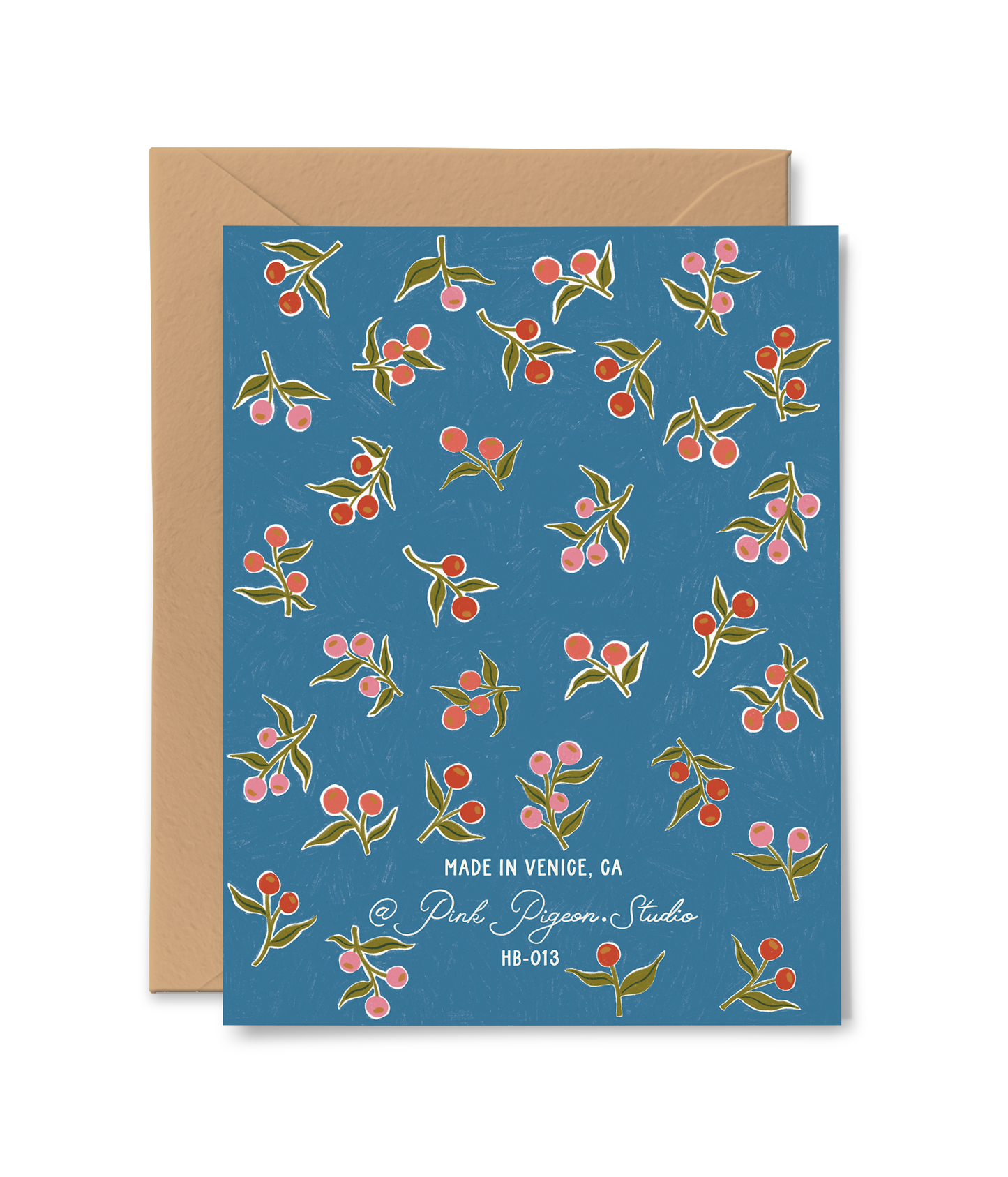 Pink Pigeon Studio - Blue Dahlia Birthday Card