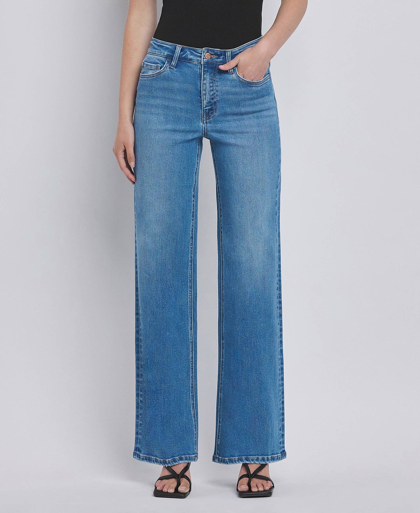 FLYING MONKEY - HIGH RISE WIDE JEANS