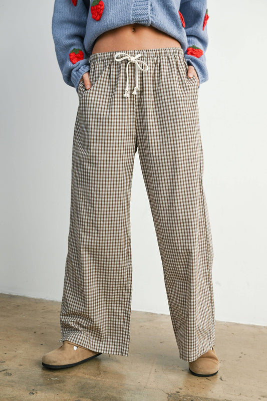 BUTTERMELON - Loose-Fit Adjustable Tie-Front Pants
