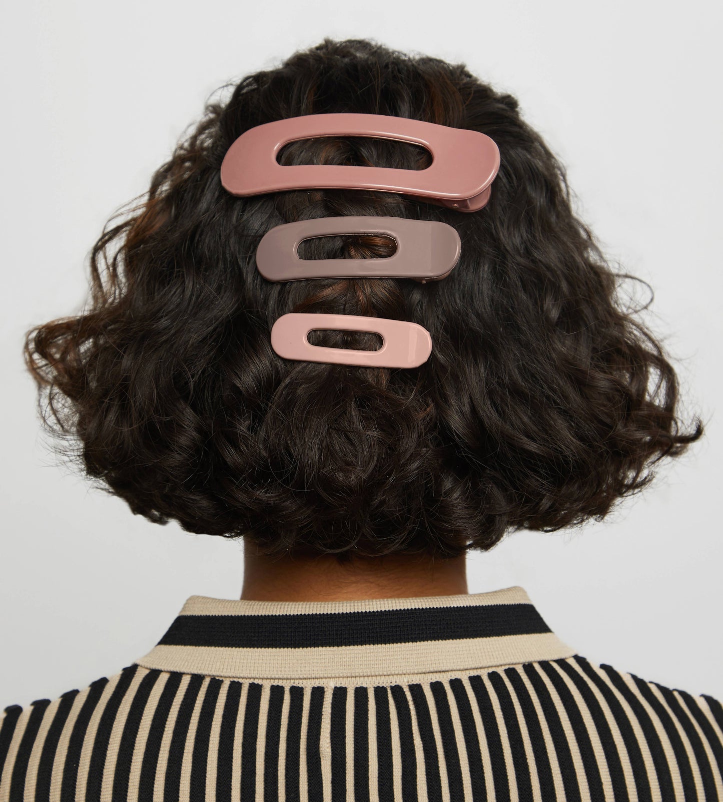 KITSCH - Flat Lay Claw Clip 3pc Flat - Ultra Glossy Terracotta