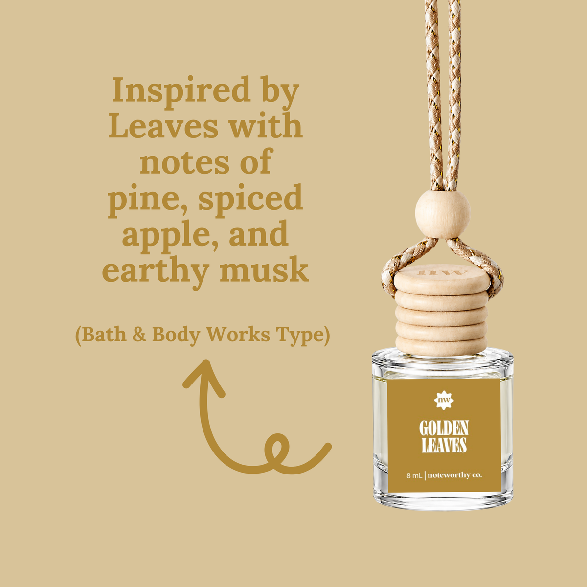 Fall Scented Glass Car Diffusers