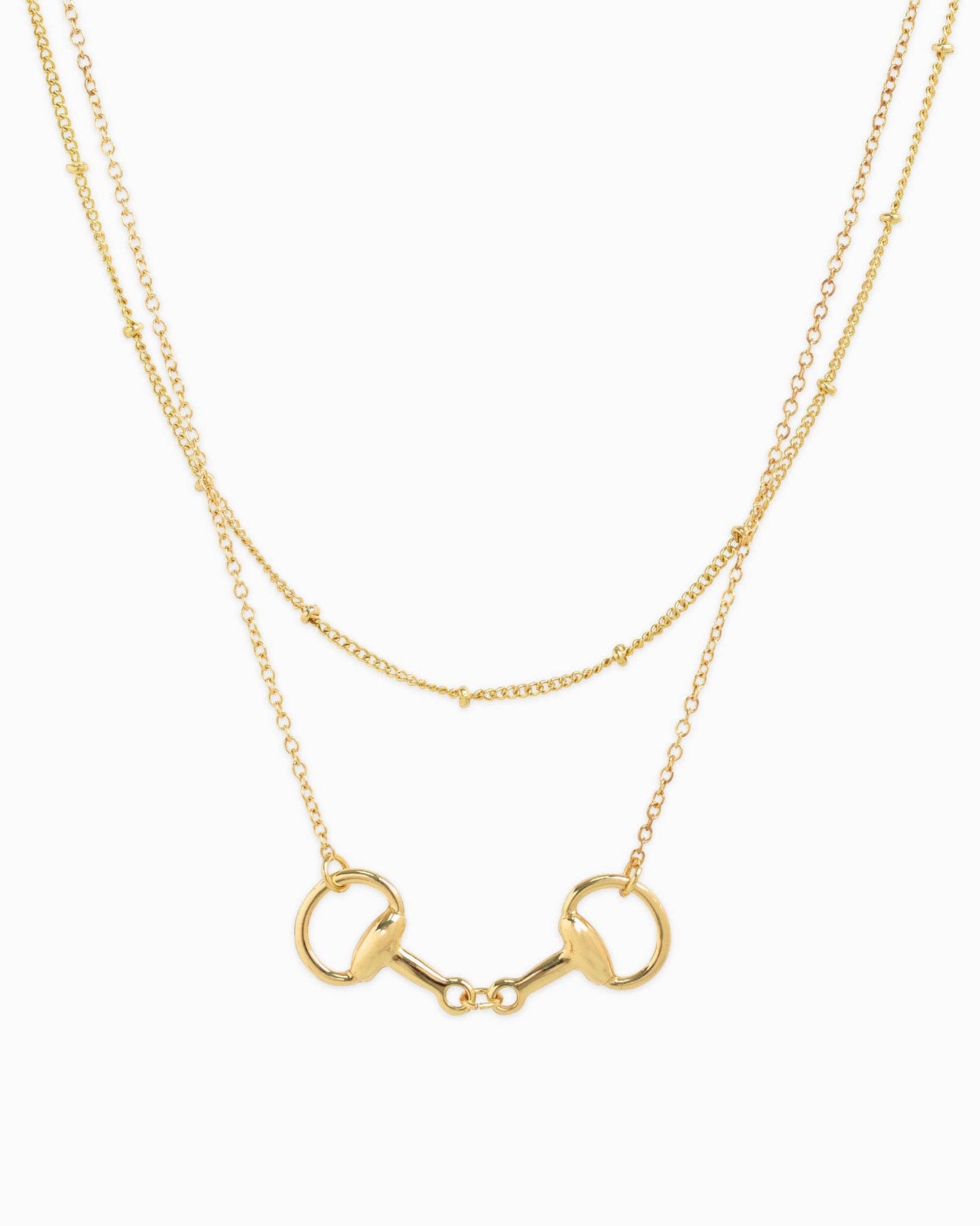 Sessori - Layered Double Horsebit Necklace