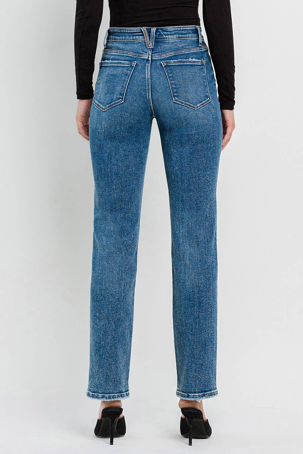 FLYING MONKEY - HIGH RISE STRAIGHT JEANS