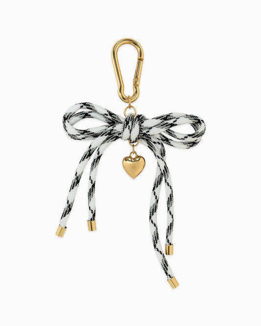 Sessori - Twist Rope Ribbon Puff Heart Bag Charm