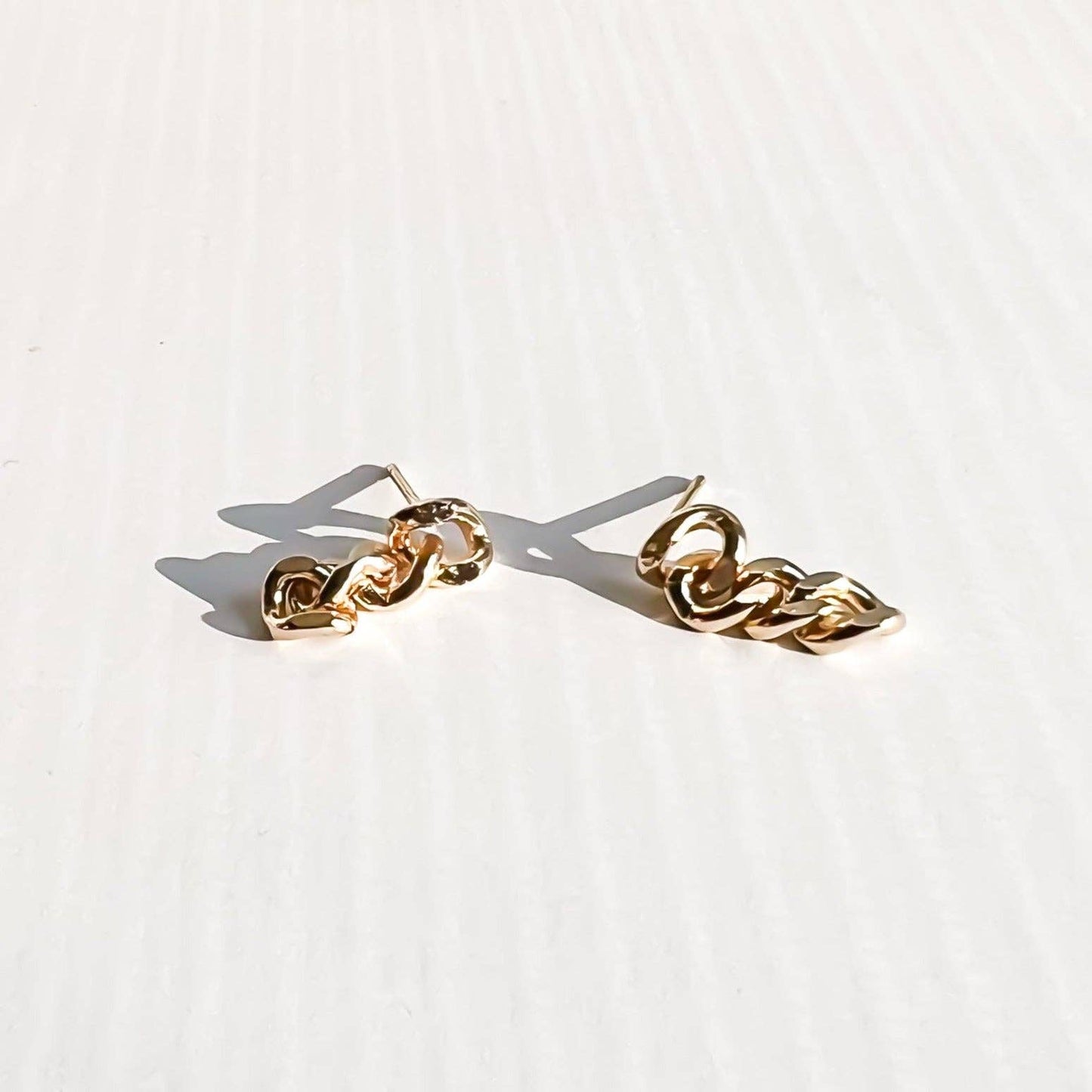 Natalie Clare Collections - Gold Chain Studs