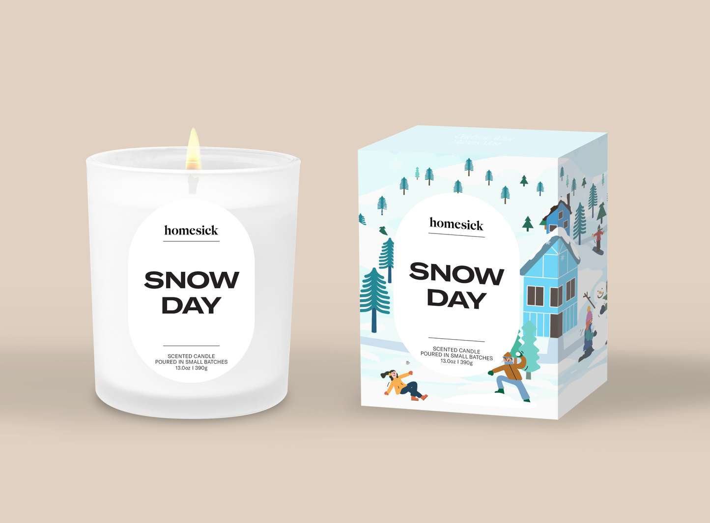 Homesick Candles - Snow Day Candle