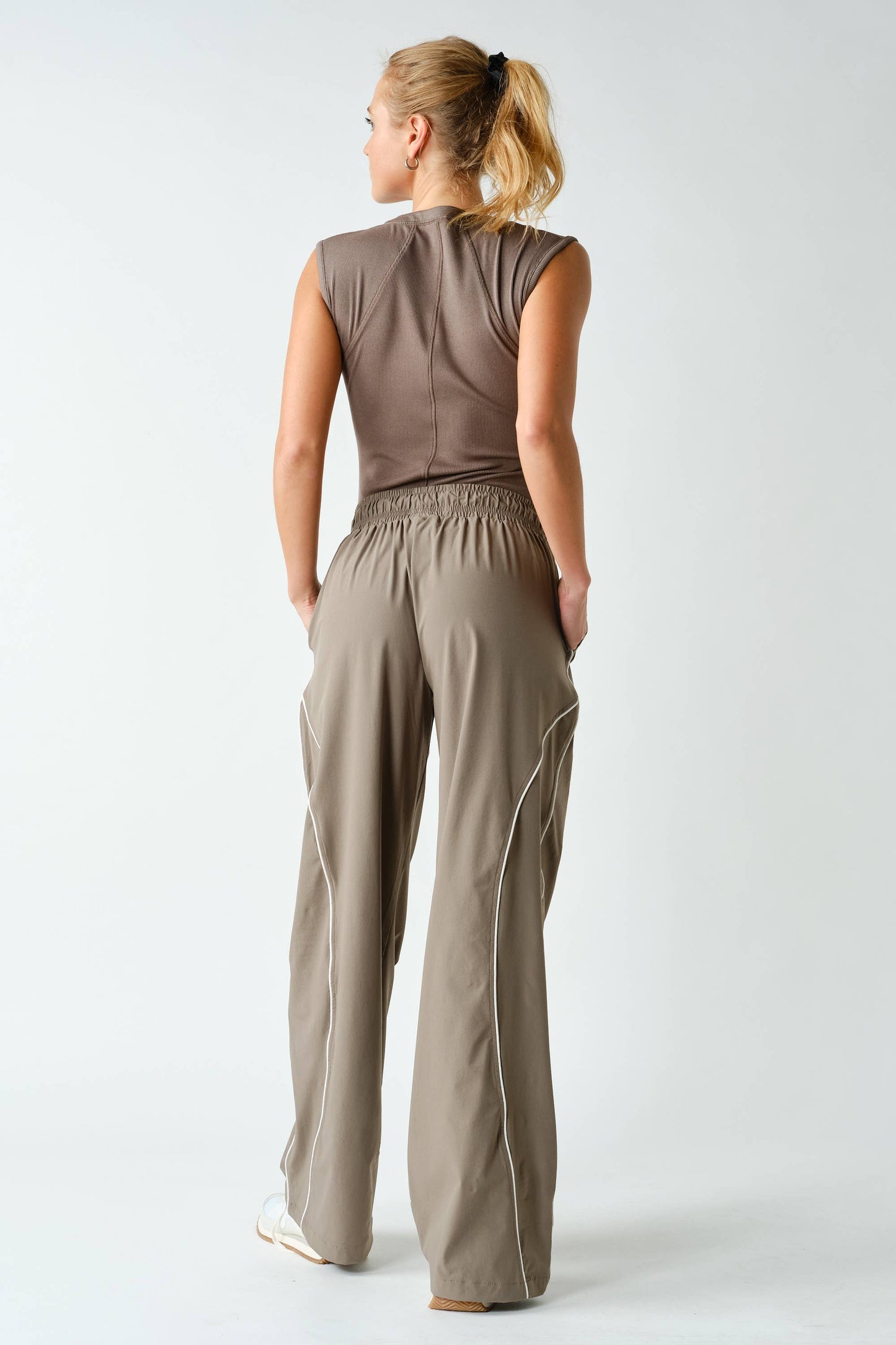 Mono B - Essential Micro-Ribbed Henley Tank Top