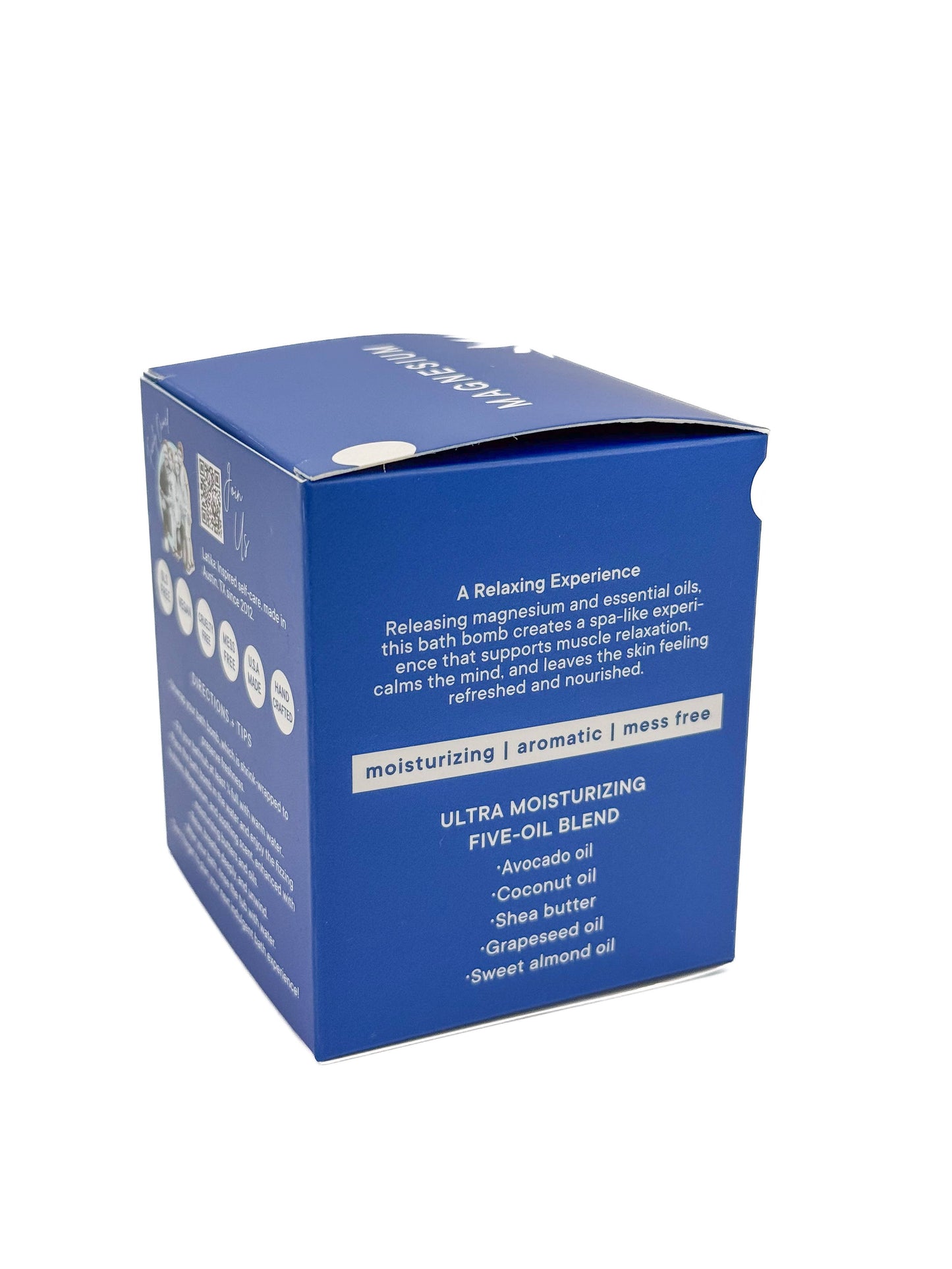 Latika Beauty - Magnesium Bath Bomb for Relaxation, Muscle Recovery, Sleep 